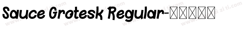 Sauce Grotesk Regular字体转换